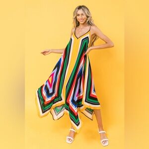 Jealous Tomato SOMEONE YOU LOVED HANKY DRESS Boho Hippie Size Small S